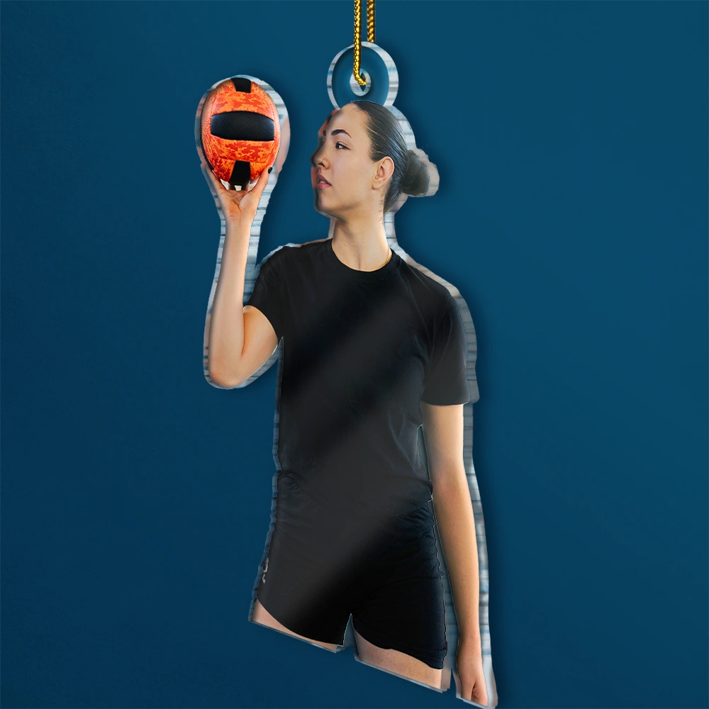 Gift For Yourself,Gift For Women,Gift For Men,Happy,Christmas,Custom Photo,Photo Hobby Ornament - Custom Photo Volleyball Player Team - Personalized Acrylic Photo Ornament