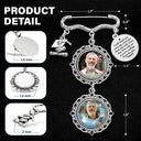 Graduation, Gift For Yourself, Custom Photo, Memorial, Sad - Custom Photo Walk Down The Aisle - Personalized Graduation Tassel Pin