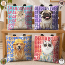 Top Market, Adorable, Art Design, Custom Photo, Summer, Pet Lovers, Photo - Watercolor Summer Pet With Accessories - Custom Photo Watercolor Pet With Summer Accessories Cute Dog Cat Portrait - Personalized Tote Bag