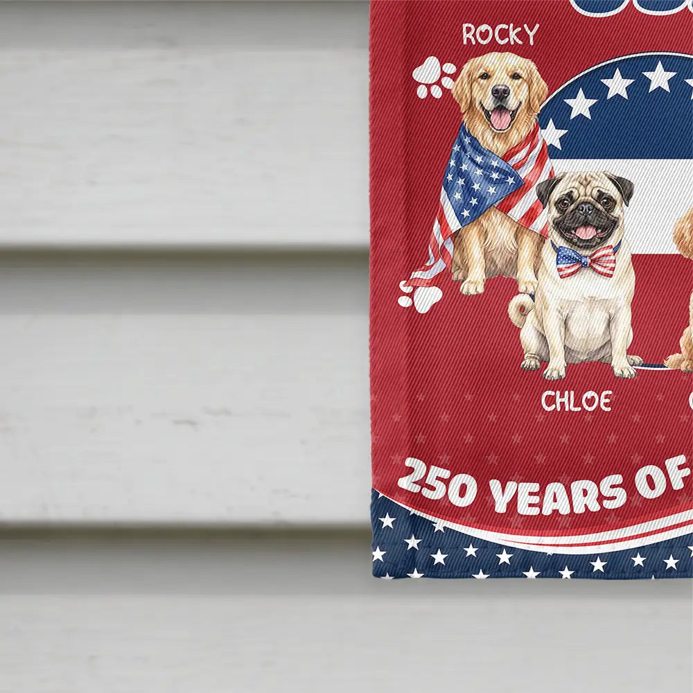 America 250th,Custom Photo,Independence Day,Art Design,Pet Lovers,Playful,Photo - US Theme Accessories Watercolor - Custom Photo Watercolor With US Accessories Pawty In The USA - Personalized Flag