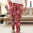 Engaged,Gift For Husband,Gift For Wife,Gift For Couples,Christmas - Custom Photo We Officially Said Yes - Personalized Pajama Pants