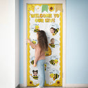 Teacher,Custom Photo,Gift For Yourself,Funny - Custom Photo Welcome To Our Hive - Personalized Door Cover