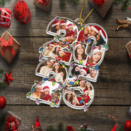 Family,Love,Christmas,Custom Photo - Custom Photo What A Year - Personalized Custom Shaped Acrylic Ornament