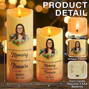 Family, Gift For Women, Gift For Men, Memorial, Sad, Christmas - Custom Photo When Someone You Love Becomes A Memory Memorial - Personalized Flameless LED Candle