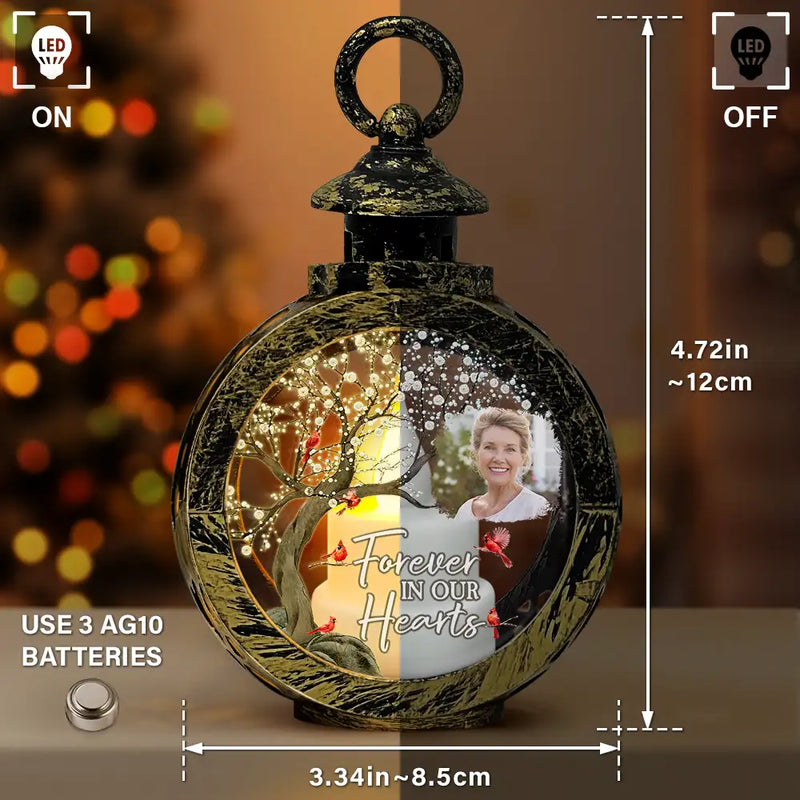 Sad, Memorial, Custom Photo - Custom Photo When You Miss Me Have No Fear - Personalized Candlelight Lantern Ornament