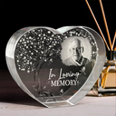 Sad,Memorial,Custom Photo - Custom Photo When You Miss Me Have No Fear - Personalized Crystal Heart