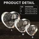 Sad,Memorial,Custom Photo - Custom Photo When You Miss Me Have No Fear - Personalized Crystal Heart