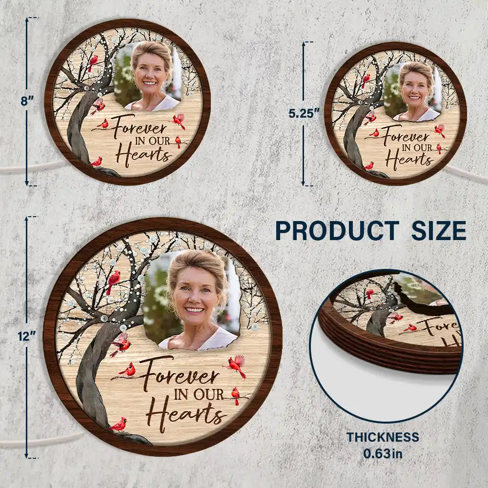 Sad,Memorial,Custom Photo - Custom Photo When You Miss Me Have No Fear - Personalized LED Light Wooden Plaque