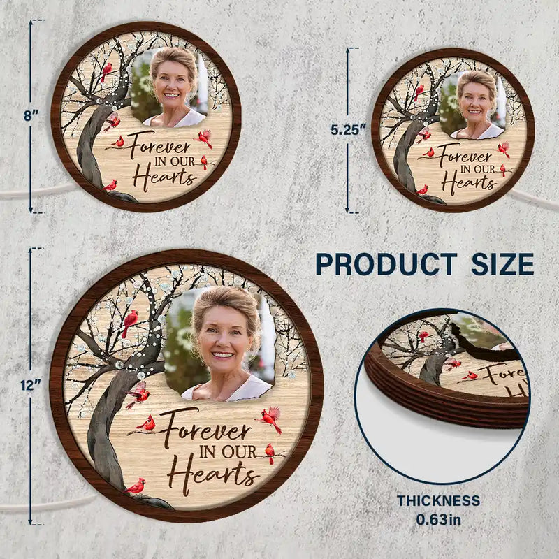 Sad,Memorial,Custom Photo - Custom Photo When You Miss Me Have No Fear - Personalized LED Light Wooden Plaque