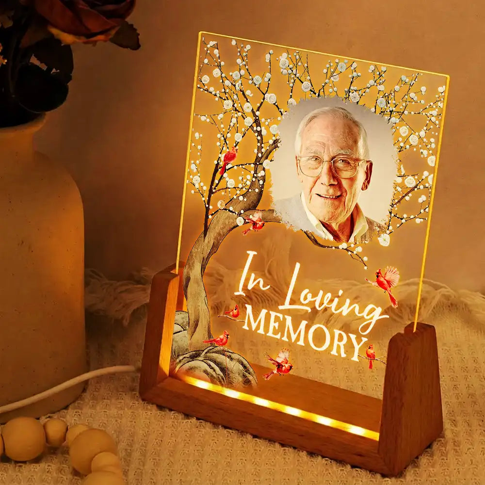 Memorial,Family,Sad,Love,Custom Photo - Custom Photo When You Miss Me Have No Fear Memorial - Personalized Night Light