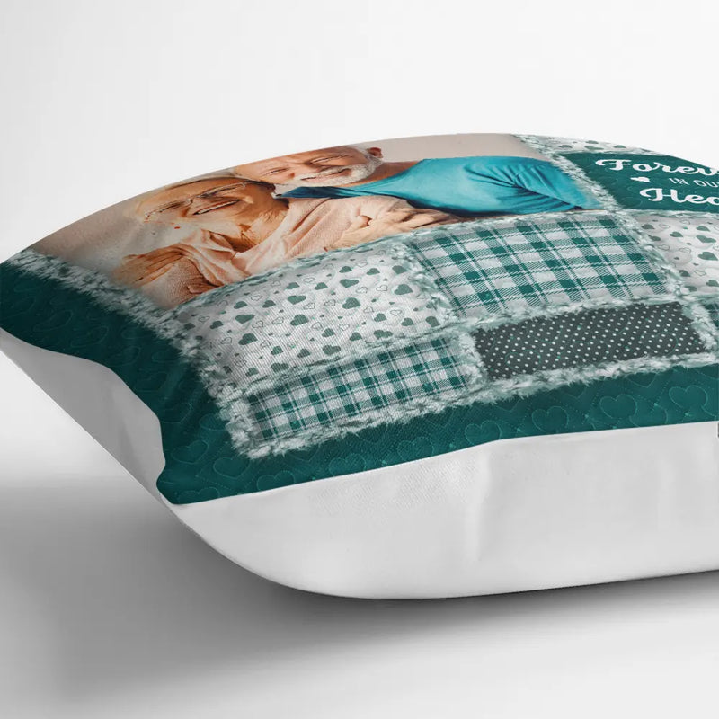 Family, Custom Photo, Memorial, Sad, Gift For Women, Christmas - Custom Photo When You Really Miss Me Hug This Pillow - Personalized Pillow