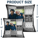 Family, Custom Photo, Memorial, Sad, Gift For Women, Christmas - Custom Photo When You Really Miss Me Hug This Pillow - Personalized Pillow