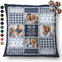 Family, Custom Photo, Memorial, Sad, Gift For Women, Christmas - Custom Photo When You Really Miss Me Hug This Pillow - Personalized Pillow