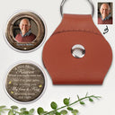 Custom Photo, Memorial, Love, Family, Parents, Gift For Grandparents - Custom Photo When You Really Miss Me I Am Sending You My Hug - Personalized Leather Pocket Hug