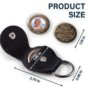 Custom Photo, Memorial, Love, Family, Parents, Gift For Grandparents - Custom Photo When You Really Miss Me I Am Sending You My Hug - Personalized Leather Pocket Hug