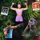 Gift For Yourself,Gift For Women,Gift For Men,Happy,Christmas,Custom Photo,Photo Hobby Ornament - Custom Photo Workout Gifts Gym Fitness - Personalized Acrylic Photo Ornament