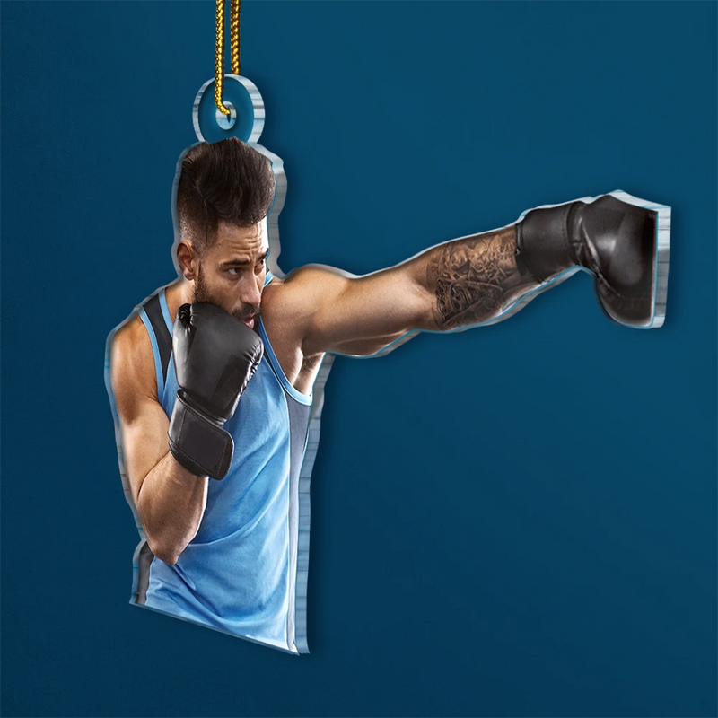 Gift For Yourself,Gift For Women,Gift For Men,Happy,Christmas,Custom Photo,Photo Hobby Ornament - Custom Photo Workout Gifts Gym Fitness - Personalized Acrylic Photo Ornament