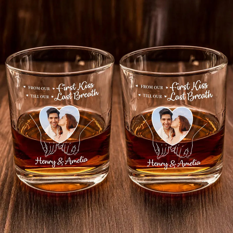 Gift For Couples,Gift For Husband,Gift For Wife,Love,Custom Photo - Custom Photo You And Me We Got This - Personalized Whiskey Glass