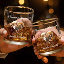 Gift For Couples,Gift For Husband,Gift For Wife,Love,Custom Photo - Custom Photo You And Me We Got This - Personalized Whiskey Glass
