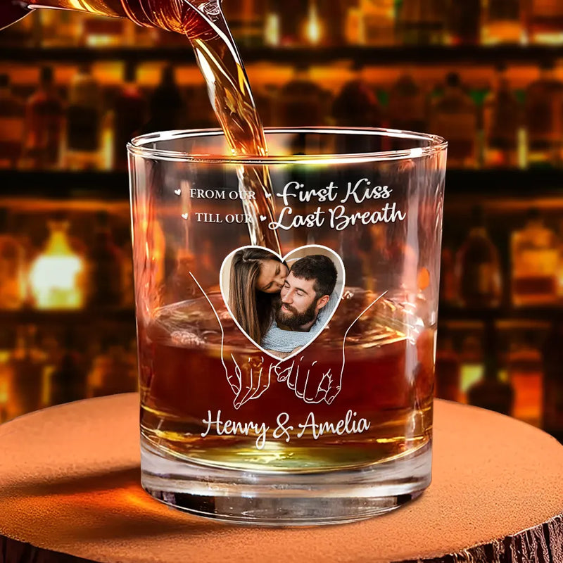 Gift For Couples,Gift For Husband,Gift For Wife,Love,Custom Photo - Custom Photo You And Me We Got This - Personalized Whiskey Glass