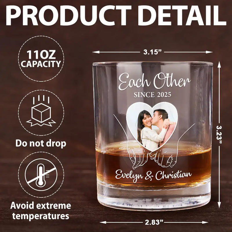 Gift For Couples,Gift For Husband,Gift For Wife,Love,Custom Photo - Custom Photo You And Me We Got This - Personalized Whiskey Glass