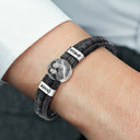 Love, Gift For Couples, Gift For Husband, Gift For Wife, Gift For Boyfriend, Gift For Girlfriend - Custom Photo You And Me We Got This Couple - Personalized Leather Braided Bracelet