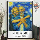 Gift For Couples,Gift For Husband,Gift For Wife,Gift For Boyfriend,Gift For Girlfriend - Custom Photo You And Me We Got This Under Starry Night - Personalized Poster