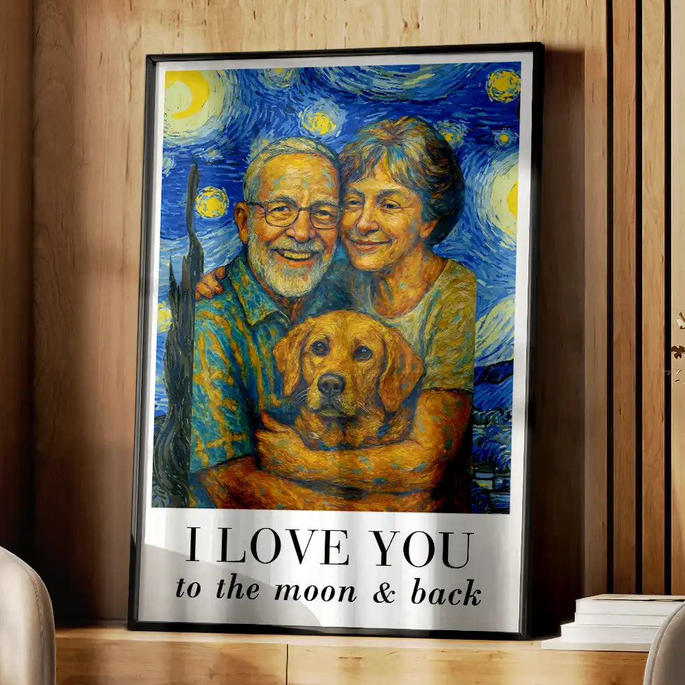 Gift For Couples,Gift For Husband,Gift For Wife,Gift For Boyfriend,Gift For Girlfriend - Custom Photo You And Me We Got This Under Starry Night - Personalized Poster