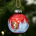 Dog Lovers,Pet Lovers,Christmas,Cat Lovers,Memorial,Sad - Custom Photo You Are My Favorite Hello And Hardest Goodbye - Personalized Ball Ornament