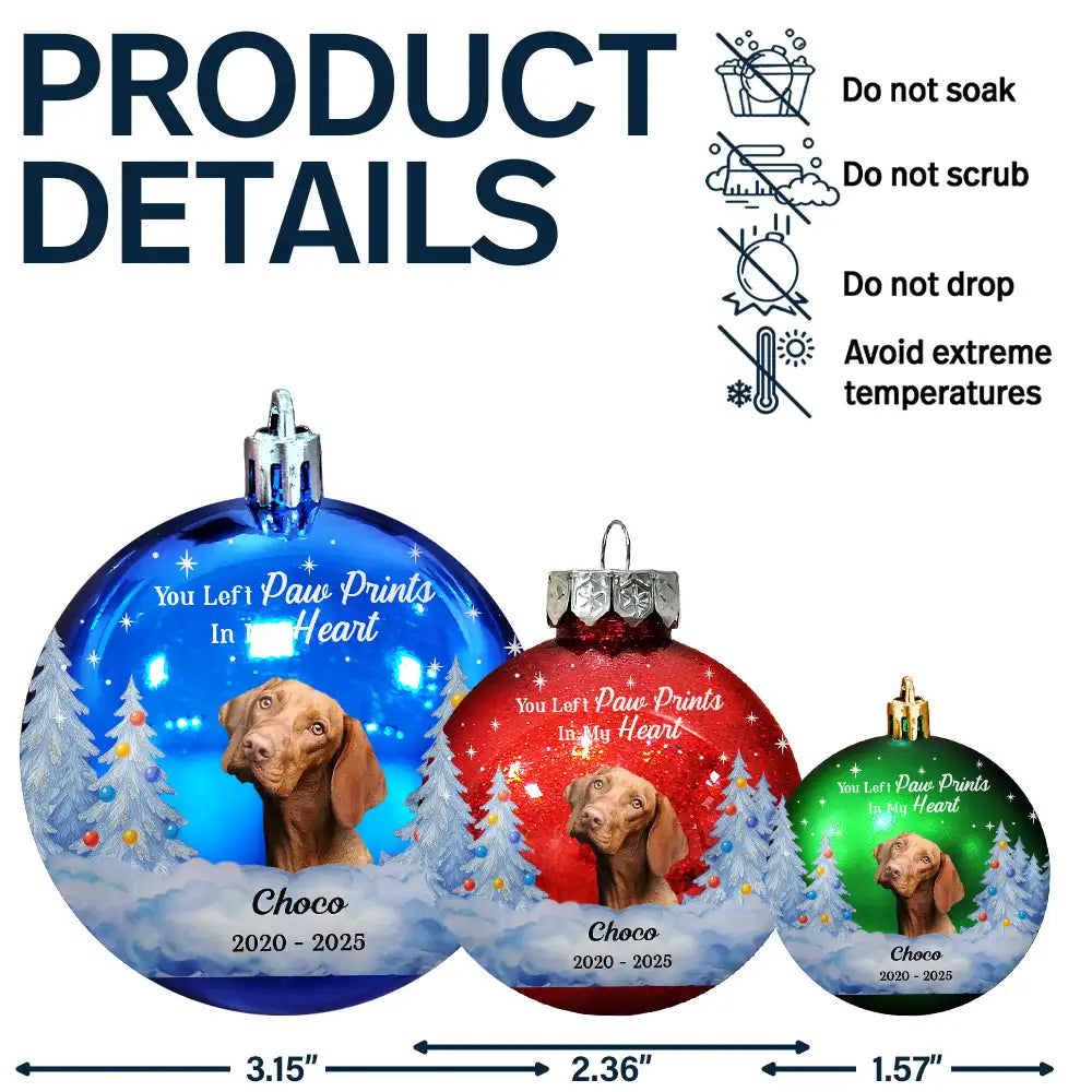 Dog Lovers,Pet Lovers,Christmas,Cat Lovers,Memorial,Sad - Custom Photo You Are My Favorite Hello And Hardest Goodbye - Personalized Ball Ornament