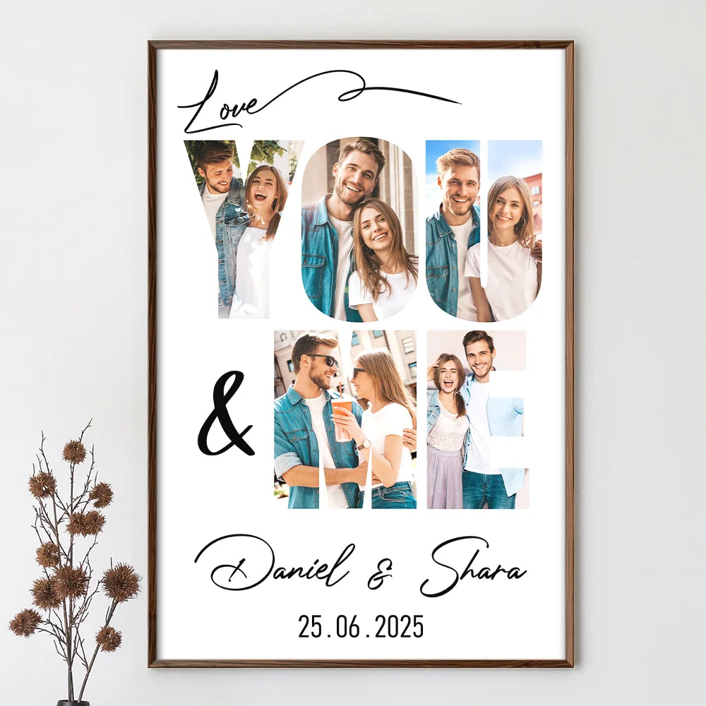 Custom Photo, Gift For Couples, Gift For Husband, Gift For Wife, Gift For Boyfriend, Gift For Girlfriend, Love - Custom Photo You & Me We Got This - Personalized Poster