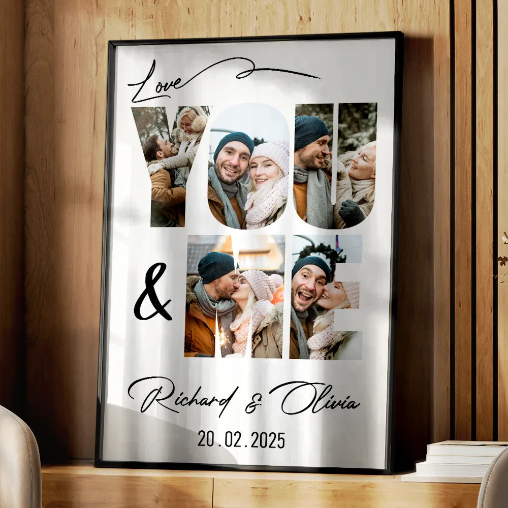 Custom Photo, Gift For Couples, Gift For Husband, Gift For Wife, Gift For Boyfriend, Gift For Girlfriend, Love - Custom Photo You & Me We Got This - Personalized Poster