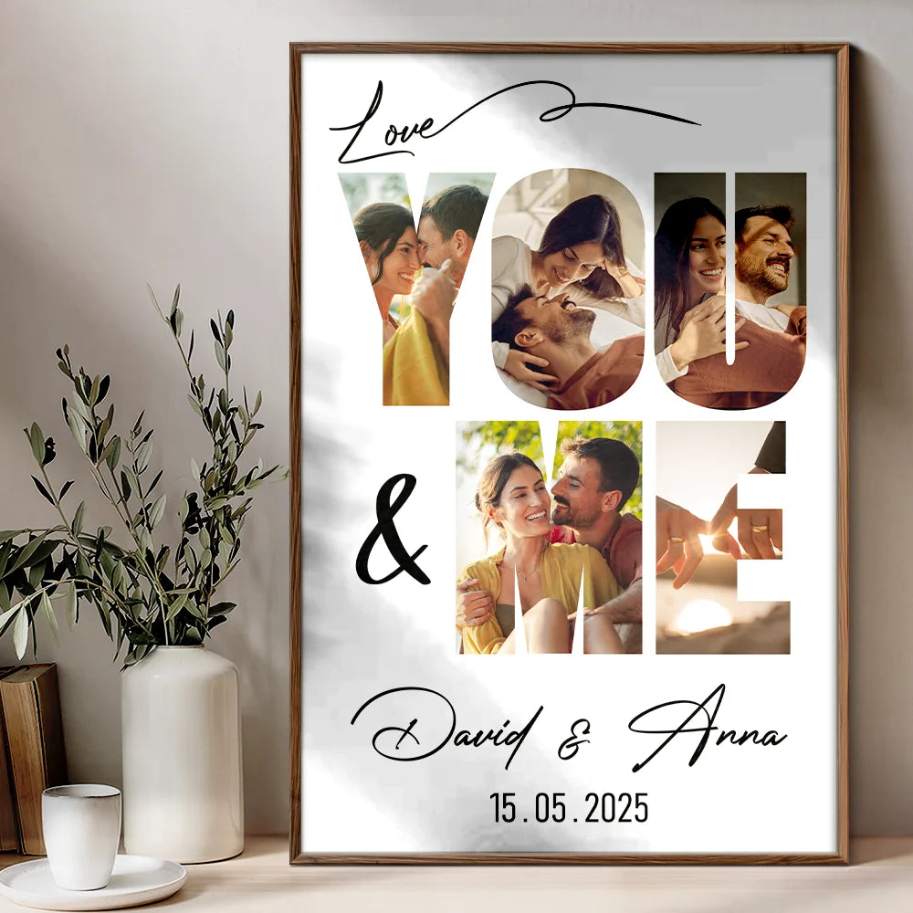 Custom Photo, Gift For Couples, Gift For Husband, Gift For Wife, Gift For Boyfriend, Gift For Girlfriend, Love - Custom Photo You & Me We Got This - Personalized Poster