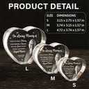 Memorial,Family,Parents,Gift For Grandparents,Custom Photo,Sad - Custom Photo Your Life Was A Blessing Memorial - Personalized Crystal Heart