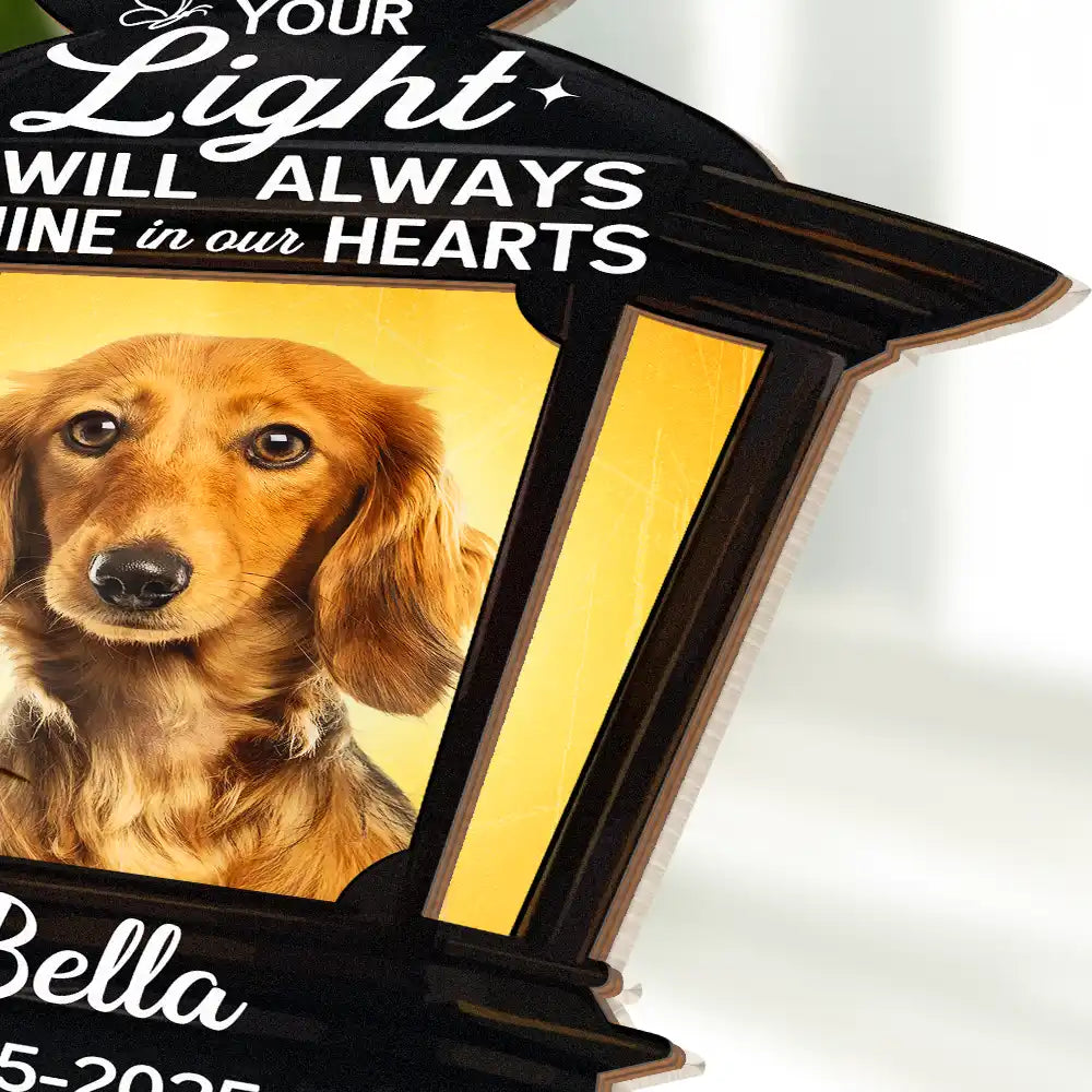 Gift For Yourself,Gift For Women,Gift For Men,Family,Pet Lovers,Dog Lovers,Cat Lovers,Memorial,Sad - Custom Photo Your Light Will Always Shine - Personalized Plug-in Night Light