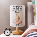Dog Lovers,Cat Lovers,Pet Lovers,Memorial,Sad - Custom Photo Your Light Will Always Shine In My Heart Dog Cat Memorial - Personalized Fabric Lamp