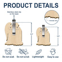 Memorial,Family,Parents,Gift For Grandparents,Sad - Custom Photo Your Wings Were Ready But My Heart Was Not - Personalized Custom Shaped Car Visor Clip