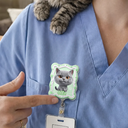 Adorable,Art Design,Pet Lovers,Photo - 3D Chibi Adorable Pet - Custom Photo 3D Chibi Pet Dog Cat Portrait - Personalized Badge Reel
