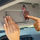 Custom Photo Hope Your Day Is Nice - Personalized Squishy Acrylic Car Visor Clip