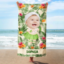 Custom Photo Hula Dancing - Personalized Beach Towel