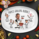 Custom Photo Papa's Grilling Plate - Personalized Plate