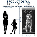 Custom Photo Pencil Sketch Besties Family Pet Funny Portrait - Personalized Beach Towel