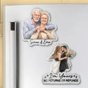 Custom Photo Semi Realistic Portrait Family Couple Pet Lovers Portrait - Personalized Acrylic Magnet