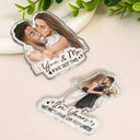 Custom Photo Semi Realistic Portrait Family Couple Pet Lovers Portrait - Personalized Acrylic Magnet