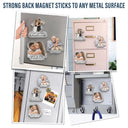Custom Photo Semi Realistic Portrait Family Couple Pet Lovers Portrait - Personalized Acrylic Magnet