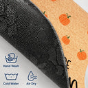 Custom Photo Watercolor Pet With Autumn Accessories Hey There Pumpkin - Personalized Doormat