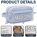 Back To School, Gift For Kids, Confident, Custom Text - Customize Name Pencil Pouch Back To School - Personalized Corduroy Pencil Case