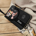 Cat Lovers - Cute Cats 3D Effect Aesthetic Pattern - Personalized Leather Long Wallet
