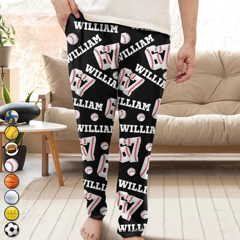 Gift For Kids,Gift For Grandkids,Gift For Men,Gift For Women,Funny - Sport Slang 67 Six Seven - Personalized Pajama Pants