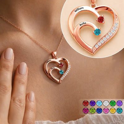 Birthstone Heart Necklace
